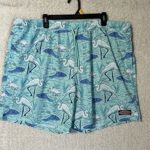Vineyard Vines Swim Trunks Mens 2XL Alligator/ Bird Bathing Suit. Beach Vacation